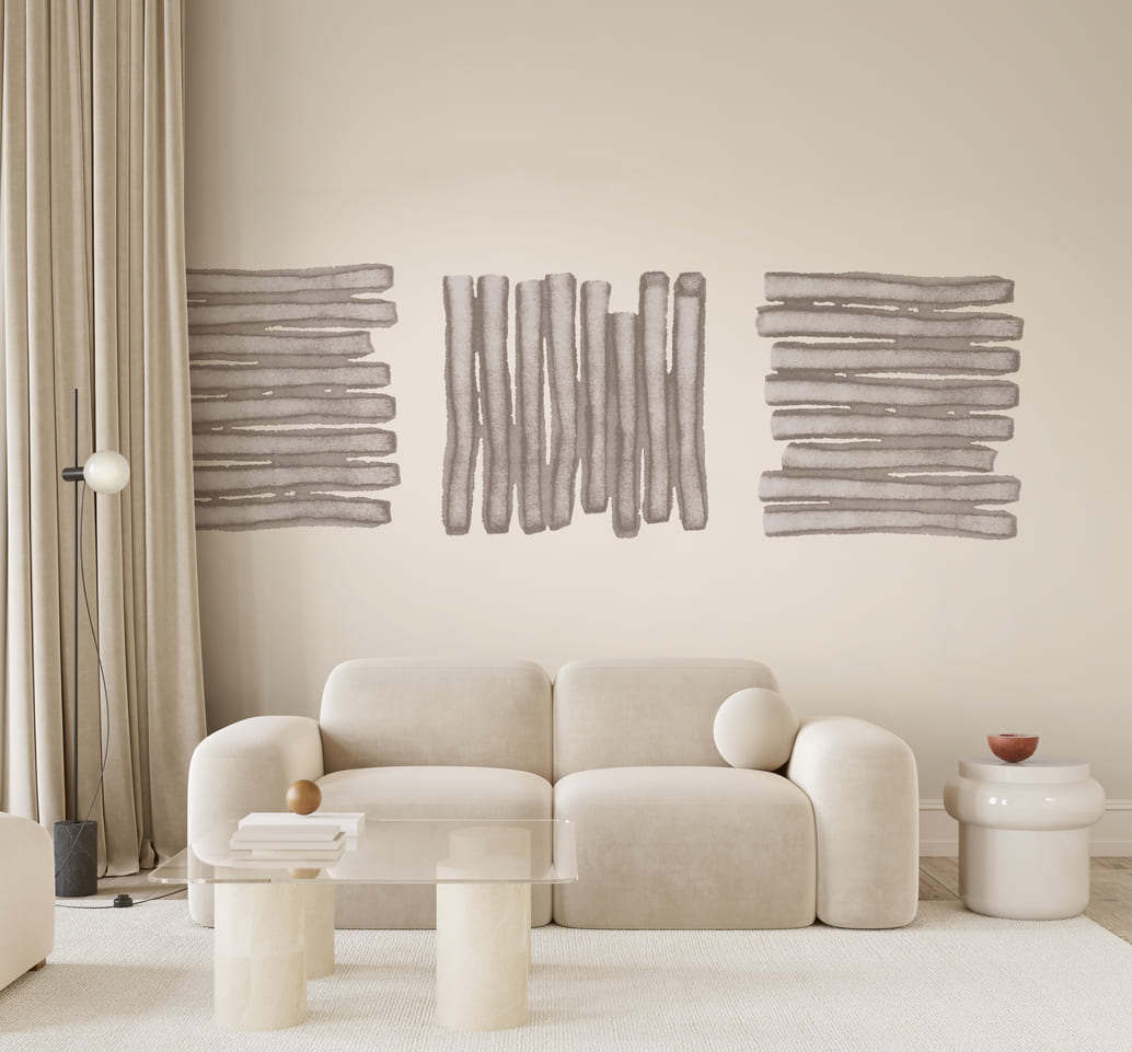 Панно Luna Крафт Тушь CRF11 001 3×3 фото в интерьере